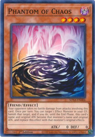 Phantom of Chaos - SDSA-EN006 - Common 1st Edition Structure Deck: Sacred Beasts 1st Edition Singles (espanol)