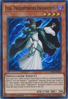 Lyla, Twilightsworn Enchantress - COTD-EN025 - Super Rare 1st Edition Code of the Duelist 1st Edition Singles (espanol)