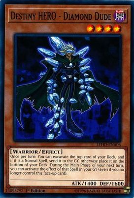 Destiny HERO - Diamond Dude - LEHD-ENA06 - Common 1st Edition Legendary Hero Decks 1st Edition Singles