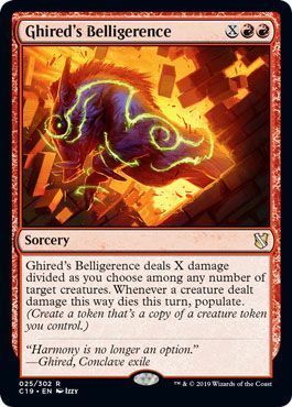 Ghired&#39;s Belligerence 025/302 Commander 2019 Singles