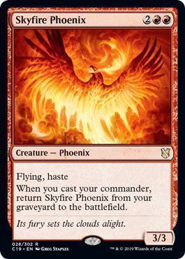 Skyfire Phoenix 028/302 Commander 2019 Singles