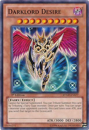 Darklord Desire - RYMP-EN077 - Common 1st Edition Ra Yellow Mega Pack 1st Edition Singles