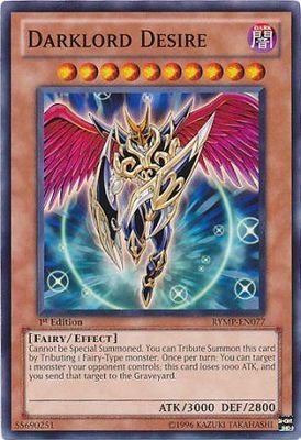 Darklord Desire - RYMP-EN077 - Common 1st Edition Ra Yellow Mega Pack 1st Edition Singles