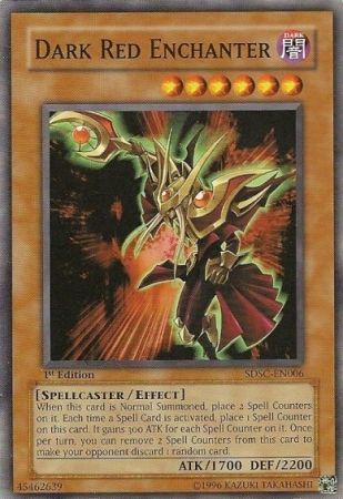 Dark Red Enchanter - SDSC-EN006 - Common 1st Edition Structure Deck: Spellcaster&#39;s Command 1st Edition Singles