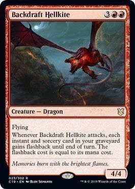 Backdraft Hellkite 023/302 Commander 2019 Singles
