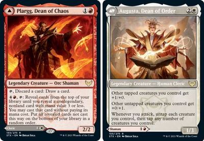 Plargg, Dean of Chaos // Augusta, Dean of Order 155/275 Strixhaven: School of Mages Singles