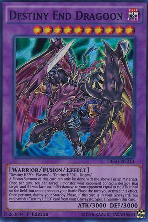 Destiny End Dragoon - DESO-EN013 - Super Rare 1st Edition Destiny Soldiers 1st Edition Singles