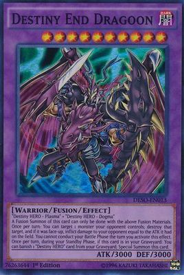 Destiny End Dragoon - DESO-EN013 - Super Rare 1st Edition Destiny Soldiers 1st Edition Singles