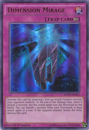 Dimension Mirage - MVP1-EN025 - Ultra Rare 1st Edition The Dark Side of Dimensions 1st Edition Singles