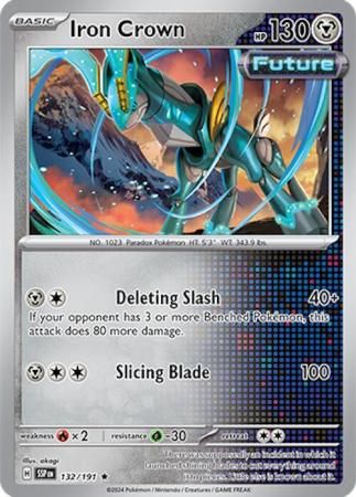 Iron Crown - 132/191 - Holo Rare Scarlet &amp; Violet: Surging Sparks Singles