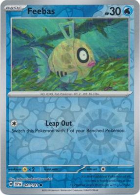 Feebas - 041/191 - Common Reverse Holo Scarlet &amp; Violet: Surging Sparks Reverse Singles