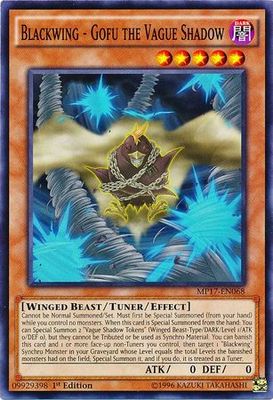 Blackwing - Gofu the Vague Shadow - MP17-EN068 - Common 1st Edition 2017 Mega-Tins 1st Edition Singles