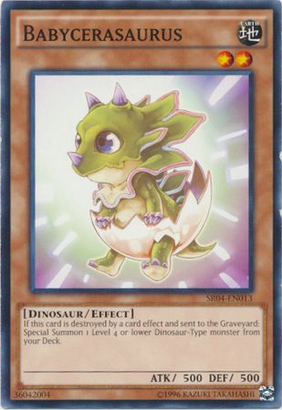 Babycerasaurus - SR04-EN013 - Common Unlimited Structure Deck: Dinosmasher's Fury Unlimited Singles