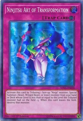 Ninjitsu Art of Transformation - SHVA-EN028 - Super Rare 1st Edition Shadows in Valhalla 1st Edition Singles