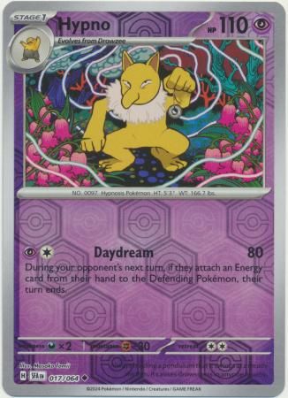 Hypno - 017/064 - Uncommon Reverse Holo Shrouded Fable Reverse Holo Singles