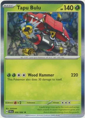 Tapu Bulu - 006/064 - Holo Rare Shrouded Fable Singles
