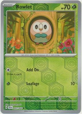 Rowlet - 003/064 - Common Reverse Holo Shrouded Fable Reverse Holo Singles