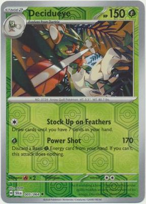 Decidueye - 005/064 - Uncommon Reverse Holo Shrouded Fable Reverse Holo Singles