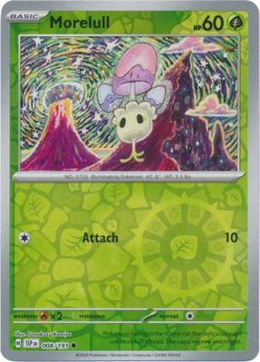 Morelull - 008/191 - Common Reverse Holo Scarlet &amp; Violet: Surging Sparks Reverse Singles (Español)