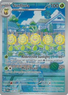 SH Sunflora - 169/167 - Illustration Rare Scarlet and Violet: Twilight Masquerade Singles