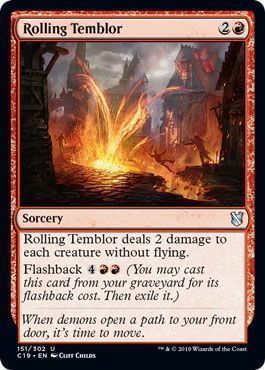 Rolling Temblor 151/302 - Commander 2019 Singles
