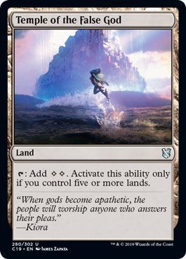 Temple of the False God 280/302 - Commander 2019 Singles