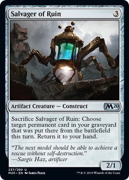 Salvager of Ruin 237/280 Magic 2020 (M20) Singles