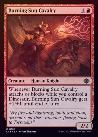 Burning Sun Cavalry 0138 - Foil The Lost Caverns of Ixalan Foil Singles