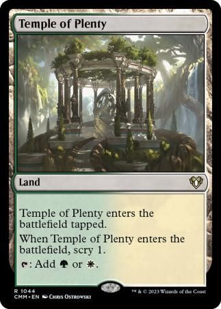 Temple of Plenty 1044 Commander Masters Singles