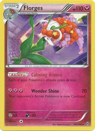 Florges - 103/162 - Rare XY: Breakthrough Singles