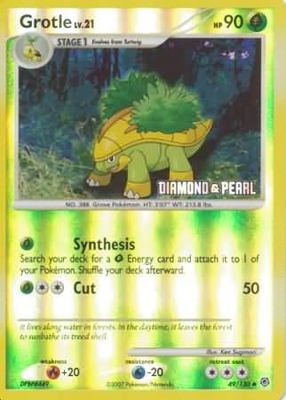 Grotle - 49/130 - Reverse Holo BK Promo Pokemon Promo Cards