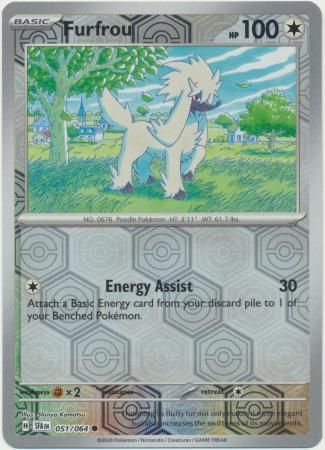 Furfrou - 051/064 - Common Reverse Holo Shrouded Fable Reverse Holo Singles