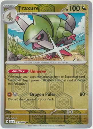 Fraxure - 045/064 - Common Reverse Holo Shrouded Fable Reverse Holo Singles