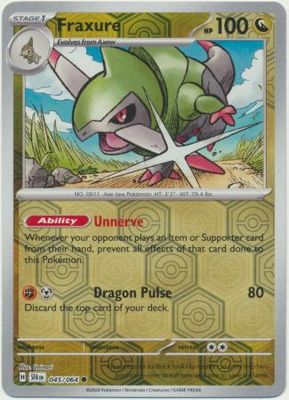 Fraxure - 045/064 - Common Reverse Holo Shrouded Fable Reverse Holo Singles