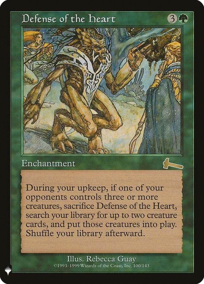 Defense of the Heart - The List Reprints (LIST) The List Reprints