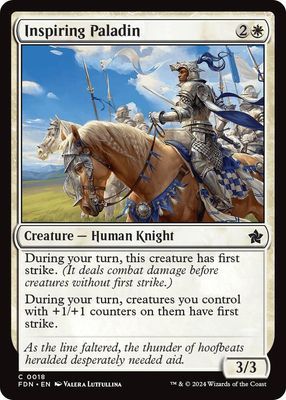 Inspiring Paladin - Foundations (Foil) Foundations