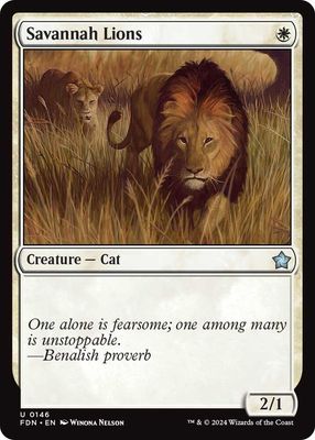 Savannah Lions - Foundations (Foil) Foundations