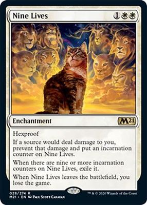 Nine Lives 028/274 Magic 2021 (M21) Singles