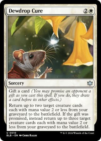 Dewdrop Cure 010 Bloomburrow Singles (Español)