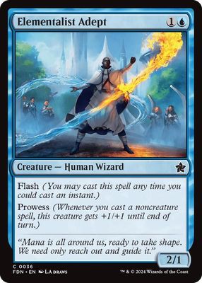 Elementalist Adept - Foundations (Foil) Foundations