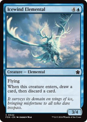 Icewind Elemental - Foundations (Foil) Foundations
