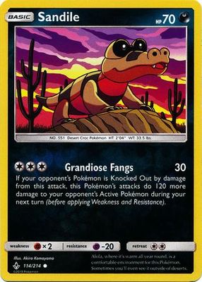 Sandile - 114/214 - Common Reverse Holo (Español)
