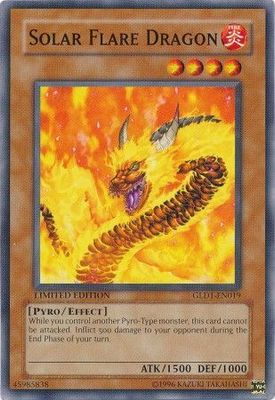 Solar Flare Dragon - GLD1-EN019 - Common Gold Series 1 (2008) [GLD1]
