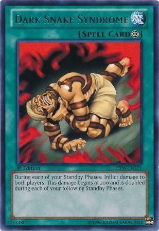 Dark Snake Syndrome - LCYW-EN271 - Rare 1st Edition Legendary Collection 3: Yugi&#39;s World 1st Edition Singles