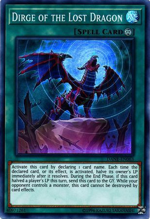 Dirge of the Lost Dragon - DANE-EN063 - Super Rare Unlimited Dark Neostorm Unlimited Singles