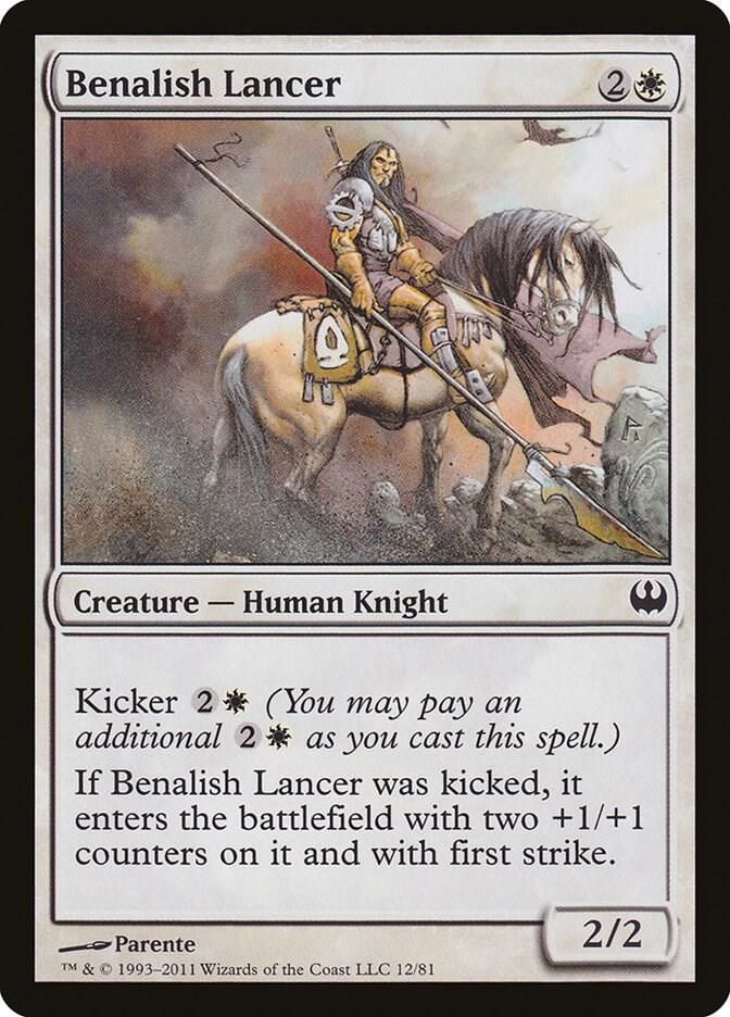 Benalish Lancer - Duel Decks: Knights vs. Dragons (DDG) Duel Decks: Knights vs. Dragons