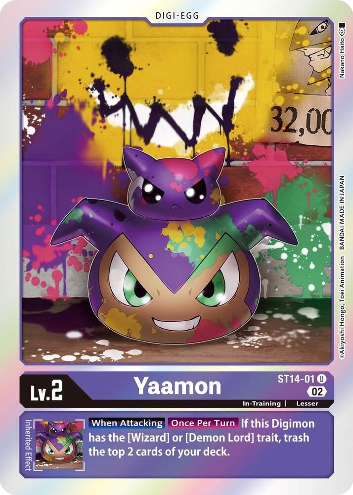 Yaamon - Starter Deck 14: Beelzemon Advanced Deck Set (ST-14) Starter Deck 14: Beelzemon Advanced Deck Set