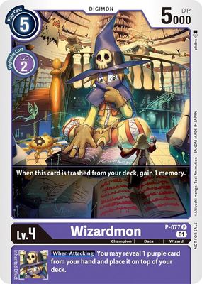 Wizardmon - P-077 - Digimon Promotion Cards (D-PR) Digimon Promotion Cards