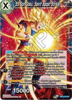 SS Son Goku, Spirit Boost Striker - Expansion Deck Box Set 17: Saiyan Boost (DBS-BE17) Foil