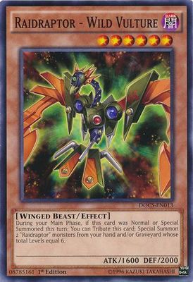 Raidraptor - Wild Vulture - DOCS-EN013 - Common 1st Edition Dimension of Chaos 1st Edition Singles